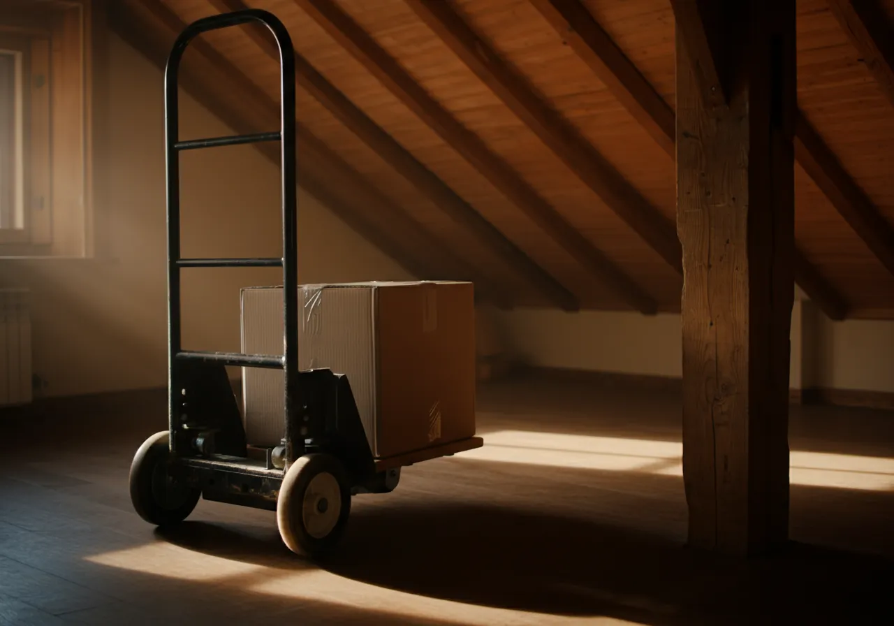 Moving dolly wheels detail